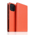 SLG Design puzdro D8 Neon Full Grain Leather Diary pre iPhone 13 Pro Max - Coral