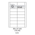 etikety ECODATA Samolepiace 89 x 37mm univerzálne biele 16ks/A4 (100 listov A4/bal.)