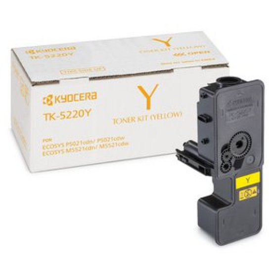 toner KYOCERA TK-5220Y Yellow Ecosys P5021cdn/P5021cdw/M5521cdn/M5521cdw (1200 str.) (1T02R9ANL1)