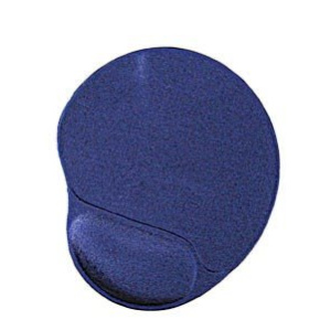 Gel mouse pad with wrist support, blue