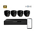 iGET HOME N85P4 - kamerový NVR PoE set 3K rozlíšenie, 8CH NVR + 4x kamera so zvukom, IR a LED