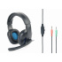 Headphones GEMBIRD GHS-04 Gaming, black-blue, microphone