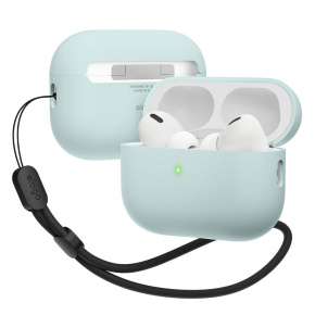 Elago Airpods Pro 2 Liquid Hybrid Case with Nylon Lanyard - Mint