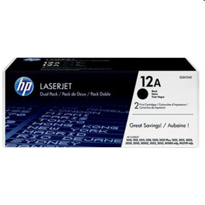 HP 12AD, Black toner pre HP LaserJet 10xx, M1005, 3015, 3020, 3030, 3050, 3052, 3055, 2x2000 strán