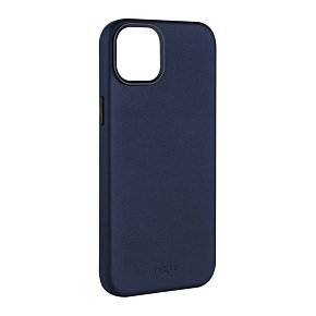 FIXED MagLeather kožený kryt iPhone 15, modrý FIXED MagLeather kožený kryt iPhone 15, modrý