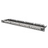 Modular Patch Panel, shielded, 24-port label field, 0.5U, rack mount, black RAL 9005