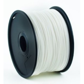 PLA plastic filament for 3D printers, 1.75 mm diameter, white
