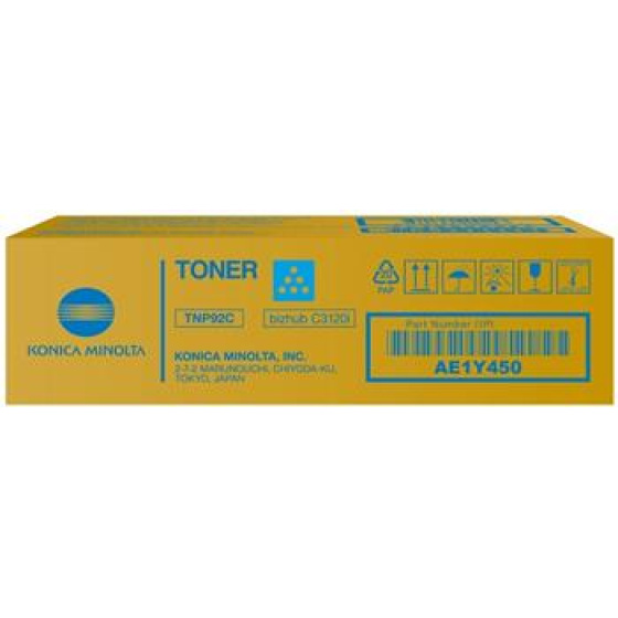 toner MINOLTA TNP92 cyan Bizhub i-SERIES C3120i (4000 str.) (AE1Y450)