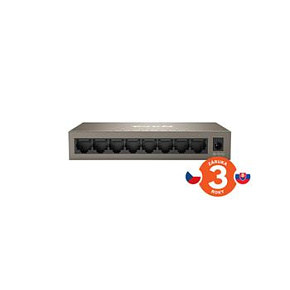 Tenda TEG1008M 8-portový Gigabit Ethernet Switch, 10/100/1000Mbps, Kov Tenda TEG1008M 8-portový Gigabit Ethernet Switch, 10/100/1000Mbps, Kov