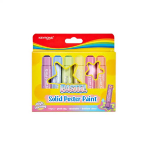 Tuhé vysúvacie temperové farby KEYROAD pastel
