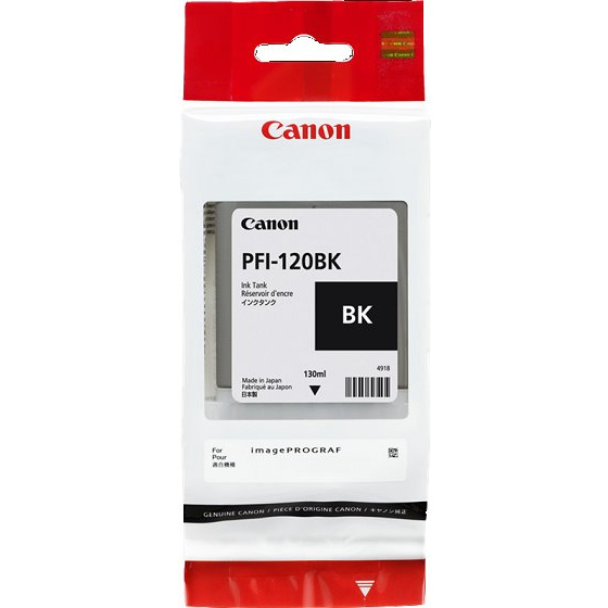 kazeta CANON PFI-120BK black TM-200/205/300/305 (130ml) (2885C001)