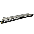 19" modulární neosazený patch panel Solarix 24 portů 1U SX24M-0-STP-BK-UNI-N