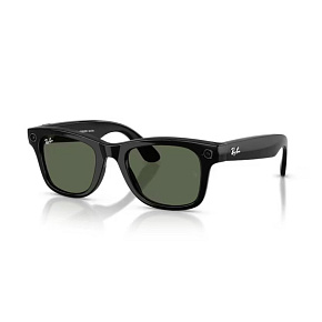 Meta Ray-Ban Gen2 Wayfarer, Black, G15 Green (Large)