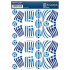 etikety RAYFILM STICKERS - nálepky vlajky (GR) 30ks/1 list *RP01050021GR