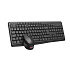 Klávesnice C-TECH WLKMC-04, bezdrátový combo set s myší, černý, USB, CZ/SK