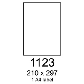 etikety RAYFILM 210x297 univerzálne biele R01001123A (2x slit 7cm) (100 list./A4)