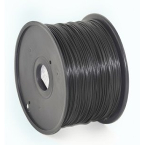 PLA plastic filament for 3D printers, 1.75 mm diameter, black