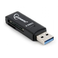 Compact USB 3.0 SD card reader, blister
