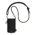 SwitchEasy Sacoche Utility Crossbody Bag + Strap Phone Lanyard 8.3mm -  Graphitte Black + Black