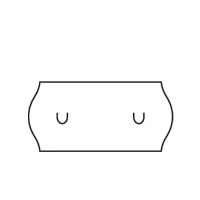 Etikety cenovkové Contact Meto 100 - 26x12 biele