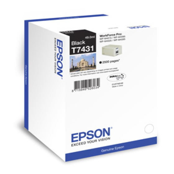 kazeta EPSON WorkForce WP-M4000/M4500 black 2.500 strán (C13T743140)