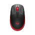 Logitech M190/Kancelárska/Optická/1 000 DPI/Bezdrôtová USB/Čierna-červená