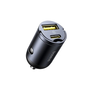 Baseus Tiny Star Mini Nabíjačka do Autá USB-A/USB-C 30W Cosmic Black