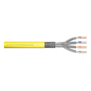 CAT 7A S-FTP installation cable, 1500 MHz B2ca (EN 50575), AWG 22/1, 1000 m drum, sx, ye
