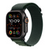 Apple Watch Ultra 2 GPS + Cellular 49mm Black Titanium Case with Dark Green Alpine Loop - Medium