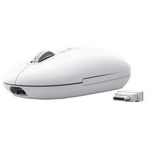 Trust Seron Slim/Kancelárska/Optická/3 200 DPI/USB+BT/Biela