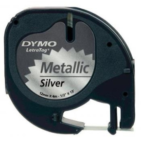 páska DYMO 59429 LetraTag Silver Metallic Tape (12mm) (S0721750/730/710)