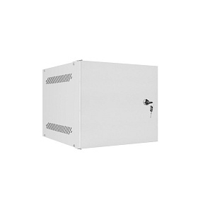 LANBERG RACKOVÁ SKRIŇA 10" NÁSTENNÁ 4U/280X310 PRO VLASTNÚ MONTÁŽ S KOVOVÝMI DVERAMI ŠEDÁ -FLAT PACK