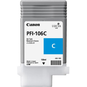 kazeta CANON PFI-106C Cyan pre iPF 6300/6300s/6350/6400/6400s/6450 (130ml)