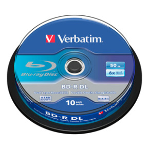 BD-R DL VERBATIM 50GB 6X 10ks/cake