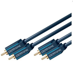 ClickTronic HQ OFC kabel 2x CINCH - 2x CINCH RCA, M/M, 2m