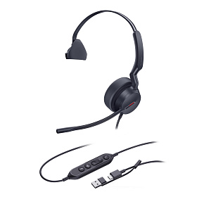 Yealink UH44 Mono Teams USB-C/A náhlavná súprava Yealink UH44 Mono Teams USB-C/A náhlavná súprava