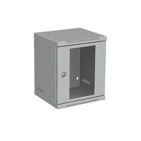 Nástěnný rozvaděč 10" 6U RAL 7035 skleněné dveře LC-10-6-11-G