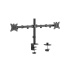 Desk mount for 2 monitors GEMBIRD MA-D2-01 , tilting, up to 32" and 9kg, black