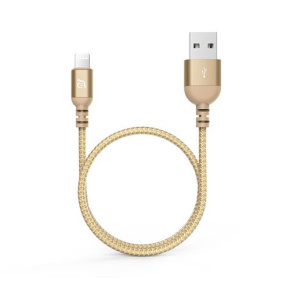 Adam Elements kábel PeAk III 120B Lightning to USB 1,2m - Gold Adam Elements kábel PeAk III 120B Lightning to USB 1,2m - Gold
