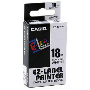 páska CASIO XR-18WE1 Black On White Tape EZ Label Printer (18mm)