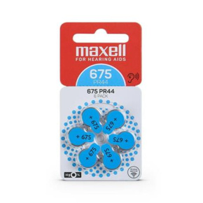 Batérie Maxell PR44 (675) 6ks Blister (sluch)