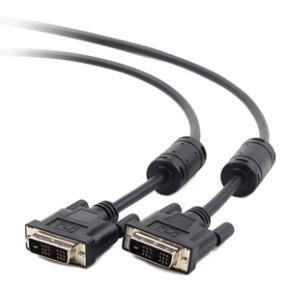 DVI video cable single link 1,8m cable, black