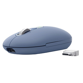 Trust Seron Slim/Kancelárska/Optická/3 200 DPI/USB+BT/Modrá