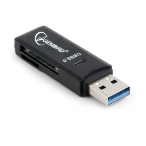 USB 3.0 card reader, mini design, UHB-CR3-01, GEMBIRD