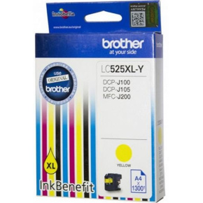 kazeta BROTHER LC-525XL Yellow DCP-J100/J105, MFC-J200 (1300 str.)