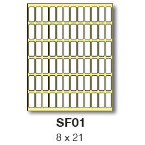 etikety RAYFILM 8x21 biele ručne popisovateľné R0009SF01V (25 bal.)