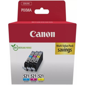 ink CANON CLI-521 C/M/Y PACK MP 540/620/630/980, iP 3600/4600