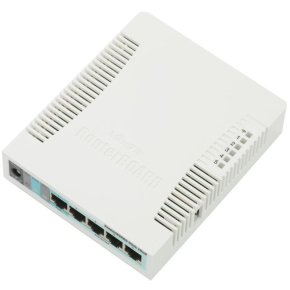 MIKROTIK RouterBOARD 951G-2HnD + L4 (600MHz, 128MB RAM, 5xGLAN switch, 1x 2,4GHz, plastic case, zdroj)