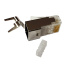 STP shielded plug RJ45-8p8c,50µ" Au, solid/stranded wires, insert, Cat6A, (100psc)