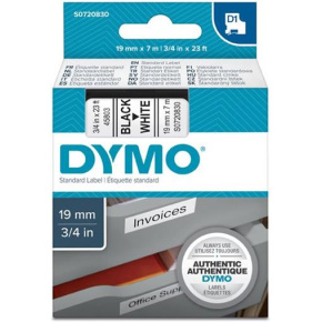 páska DYMO 45803 D1 Black On White Tape (19mm) (S0720830)